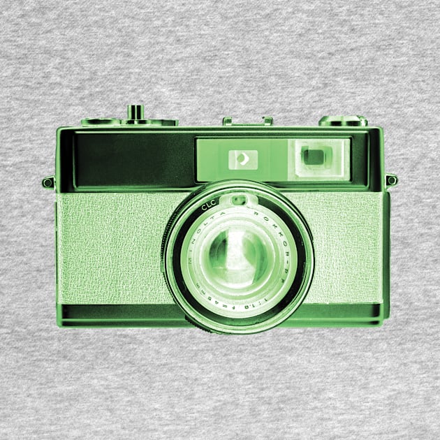 Green - Vintage 1960s Rangefinder Camera by DecPhoto